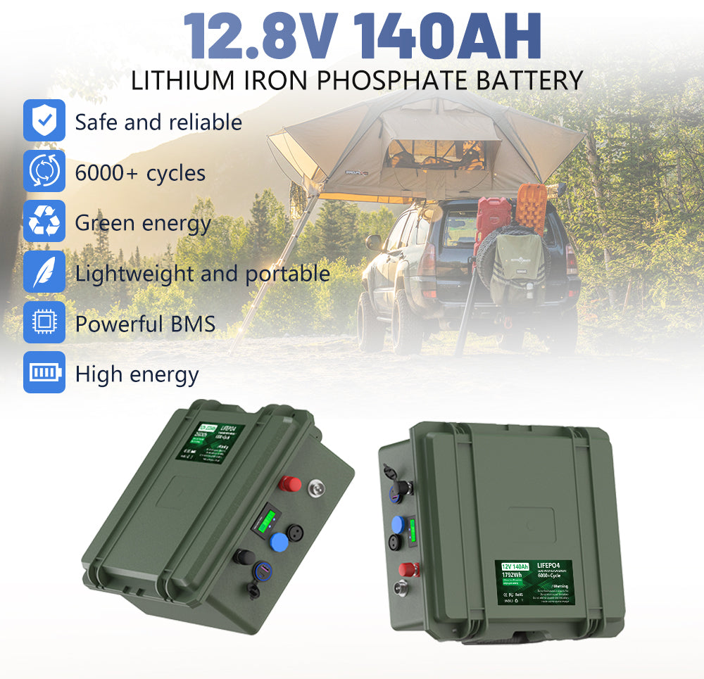 KEZIMO 12V LiFePO4 Marine Battery – 100Ah, 140Ah & 200Ah